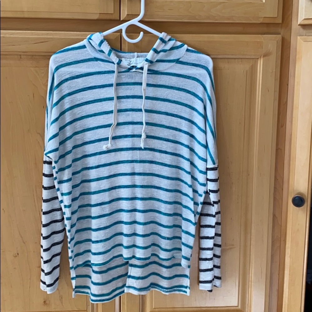 Lightweight, Striped Hoodie